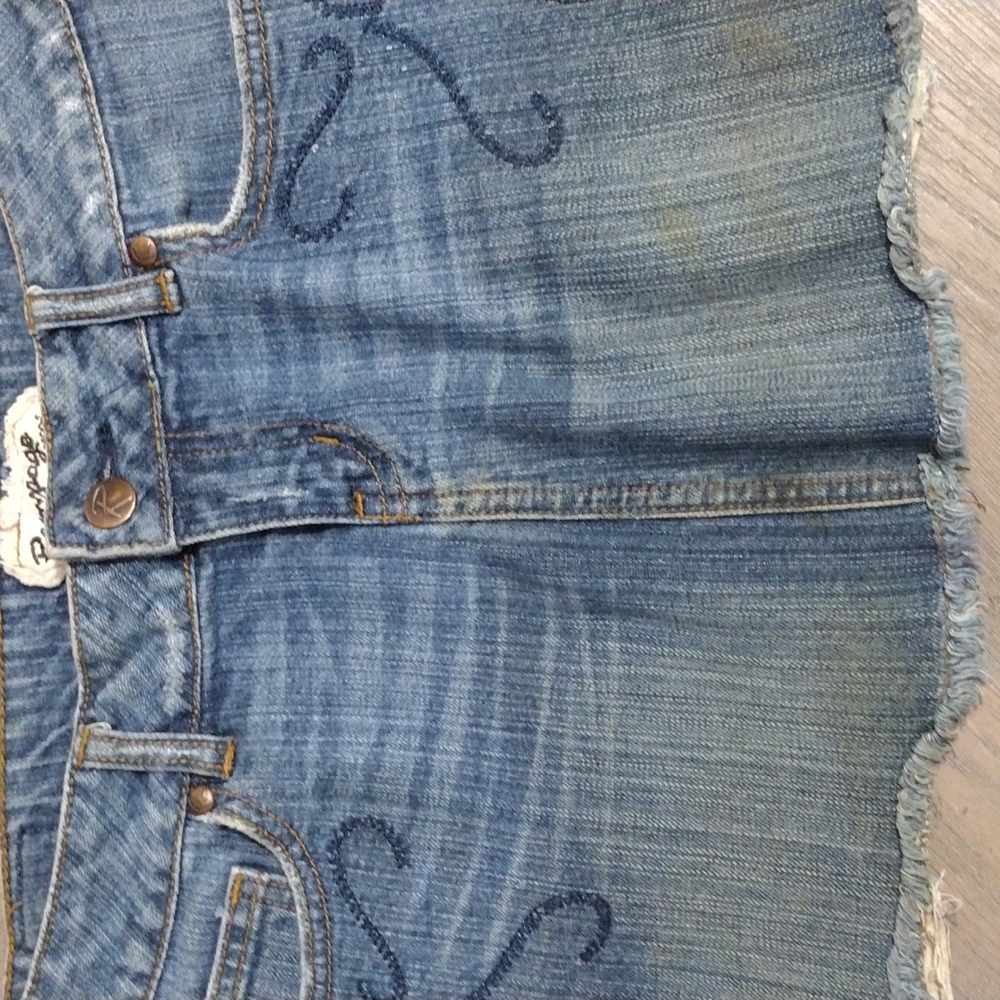 Denim mini skirt